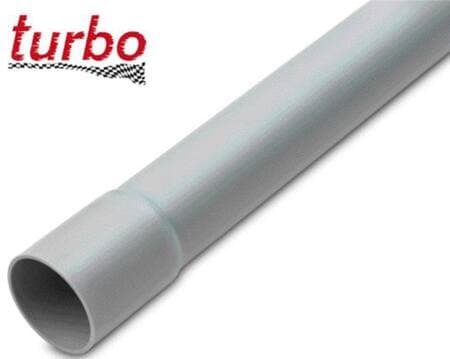 Plastrør stiv, pvc20 mm grå med muffe 3 meter