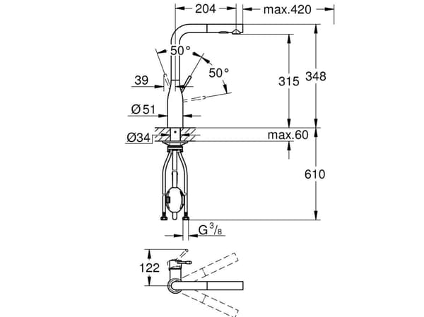 GROHE Essence, Kromfarget