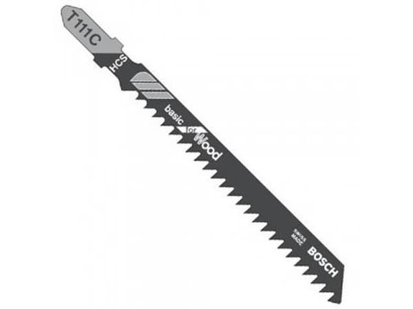 Bosch 2 608 630 033, Kuviosahanterä, Lastulevy, Pehmeä puu, Runsashiilinen teräs (HCS), Harmaa, 3 mm, 10 cm