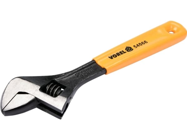 Vorel skiftnyckel 200 mm med gummigrepp (54066)