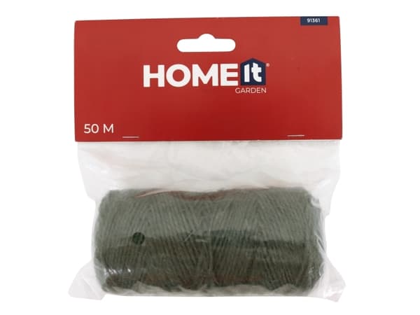 Home it® jutegarn grøn 50 meter