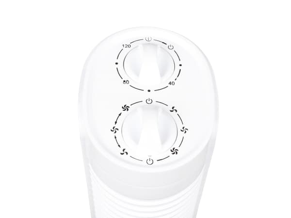 Tristar VE-5900, Husholdningstårnvifte, Hvit, Gulv, Plast, 55,15 dB, 1 m³