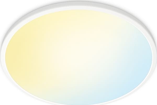 WiZ Super Slim - Taklampe - LED - 22 W - avstembar hvit - 2700-6500 K - rund - hvit