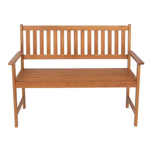 Trädgårdsbänk Canzano 120x58x90 cm eukalyptus [casa.pro]