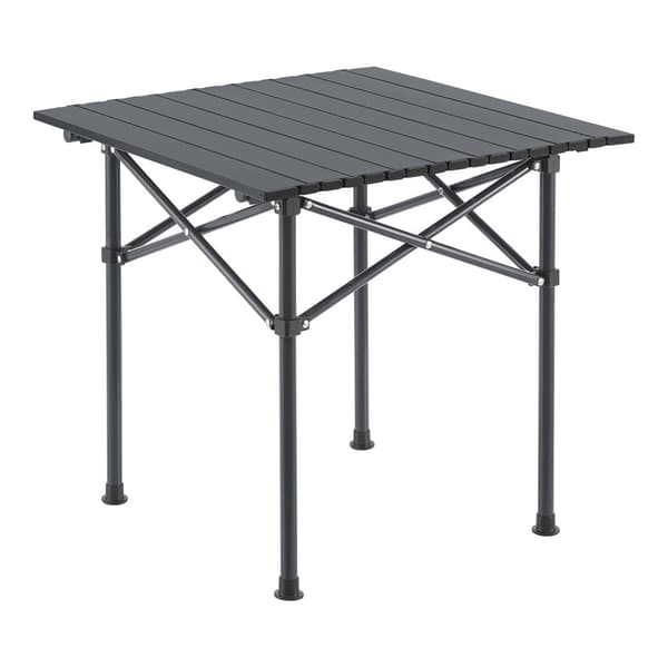 Campingset Bellante av bord och hopfällbara stolar stål grå [casa.pro]