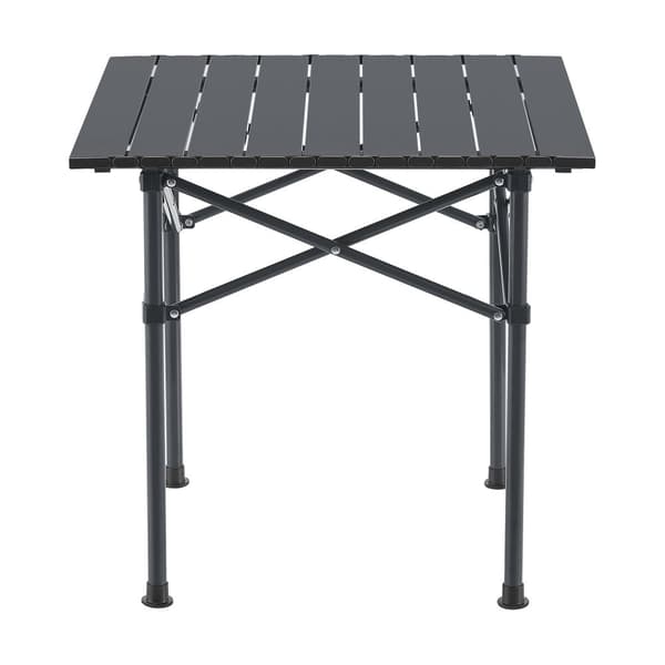 Campingset Bellante av bord och hopfällbara stolar stål grå [casa.pro]