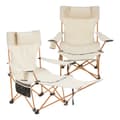 Miniatyrbild 7 av 11: Campingset Bellante av bord och hopfällbara stolar stål beige [casa.pro]