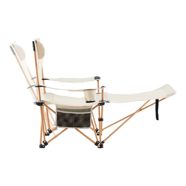 Campingset Bellante av bord och hopfällbara stolar stål beige [casa.pro]