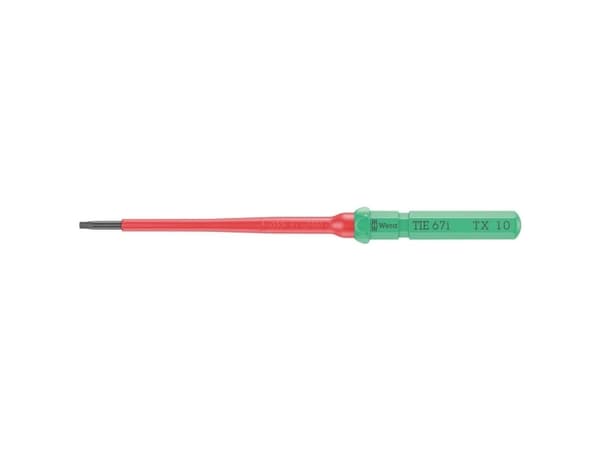 Wera Kraftform Kompakt VDE 67 i TX 10 x 157 mm TIE Elektriker TORX Udskiftelig klinge TX 10