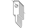 Miniatyrbilde 2 av 2: Vogt Verbindungstechnik 0378008.68 Indstikstunge Stikbredde: 2.8 mm Stiktykkelse: 0.8 mm 5000 stk