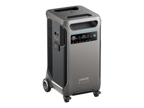 Anker SOLIX F3800 - Bærbar strømstasjon - AC 230 V - 6000 watt - litium-jernfosfat - 3840 Wh - Wi-Fi, Bluetooth Sort, Grå