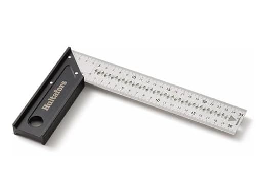 HULTAFORS Robust præcisionsvinkel 25cm med pulverlakeret aluminiumsanslag og klinge i rustfrit stål