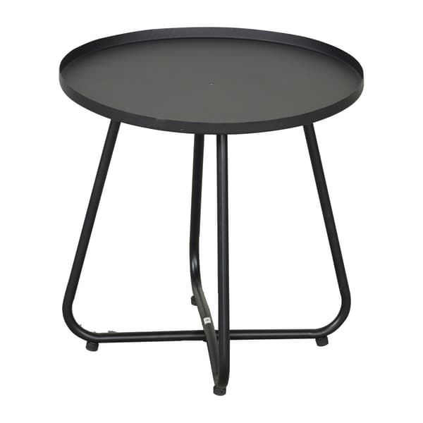 Caféset Brienza av bord och 2 stolar grön kontrotting stål [casa.pro]