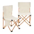 Miniatyrbild 7 av 9: Campingset Banzi av bord och 2 hopfällbara stolar beige [casa.pro]