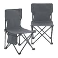 Miniatyrbild 7 av 9: Campingset Banzi av bord och 2 hopfällbara stolar grå [casa.pro]