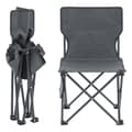 Miniatyrbild 8 av 9: Campingset Banzi av bord och 2 hopfällbara stolar grå [casa.pro]