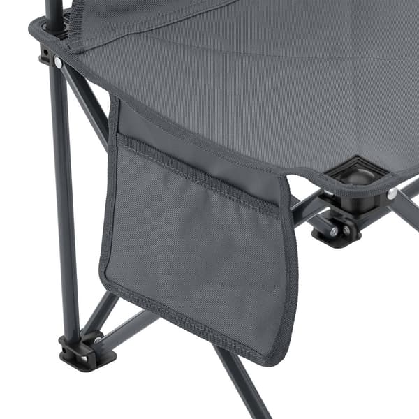 Campingset Banzi av bord och 2 hopfällbara stolar grå [casa.pro]