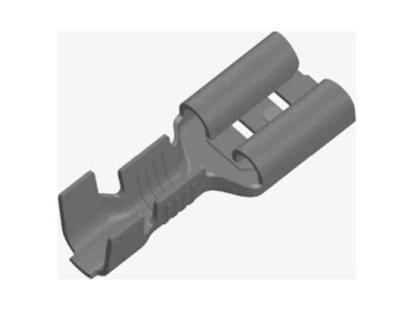 Vogt Verbindungstechnik 3835a.67 Platt stickpropp kabelsko Stickproppsbredd: 6,30 mm Stickproppstjocklek: 0,80 mm 180° Oisolerad Tenn 500 st