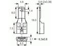 Miniatyrbild 2 av 2: Vogt Verbindungstechnik 3829g.67 Platt pluggfördelare Med förgrening Pluggbredd: 6,30 mm Pluggtjocklek: 0,80 mm Oisolerad 250 st