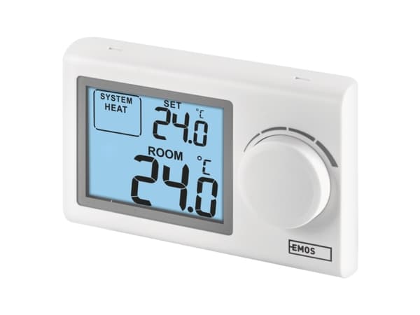 Emos P5604, Vit, LCD, AC/Batteri, AAA, 1,5 V, 230 V