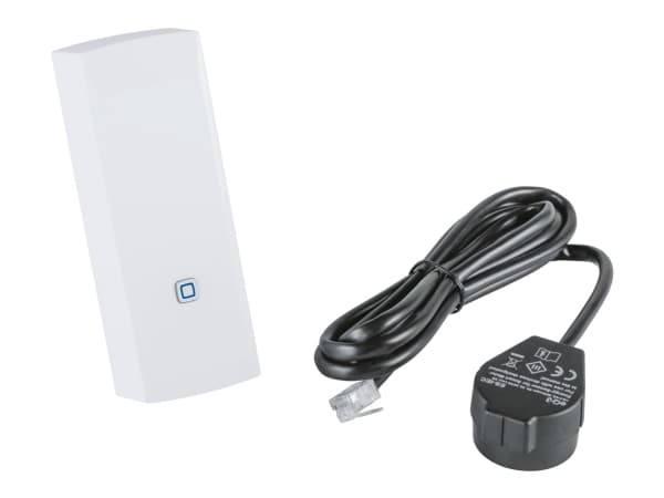 Homematic IP HmIP-ESI-IEC, Koblet med ledninger (ikke trådløs), 300 m, Sort, Hvit, 869.4 - 869.65 MHz, 39 mm, 29 mm