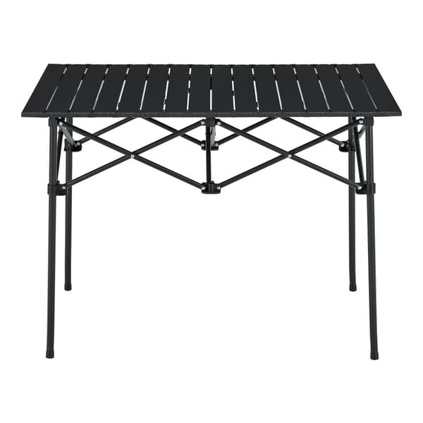 Campingbord Castilenti 94x55x68 cm hopfällbar svart [en.casa]