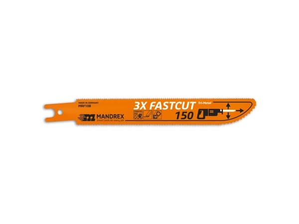 MANDREX bajonetsavklinge 3X - 2 stk. 150/130x19 mm - stål + rustfri