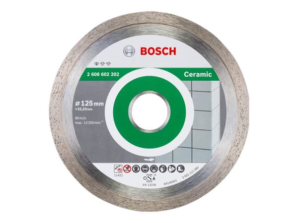 Bosch Professional for Ceramic - Diamantskjæreplate - for flis, keramisk, marmor - 125 mm