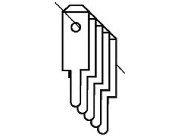 Vogt Verbindungstechnik 03780a08.68 Plug-in-tunga Plug bredd: 2,8 mm Plug tjocklek: 0,8 mm 5000 st