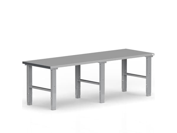 Arkivbänk 2500x800 mm stålbänkskiva
