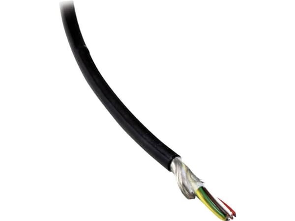 BKL Electronic 1506043/5 Datakabel Li12YD11Y 4 x 0.14 mm² Sort 5 m