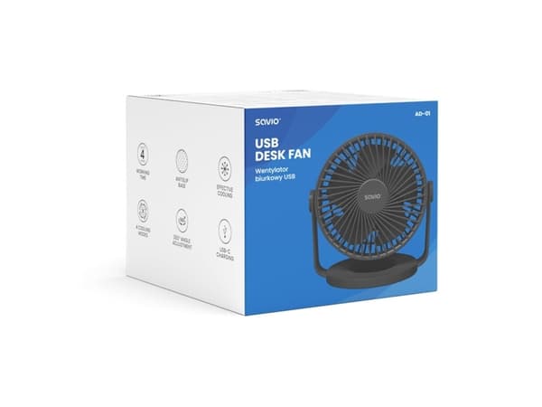 SAVIO AD-01 USB PÖYTÄTUULETIN