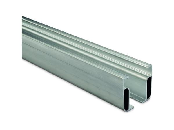 Novotegra montage C-skinne 47-2 5.90 meter i aluminium (52 x 47 mm) Skinnen benyttes til tegl - trapez og eternittag.