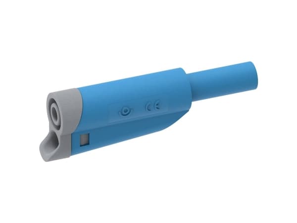 Electro PJP 1076-CD1-Bl Laboratoriestik Stik, lige Stift-diameter: 4 mm Blå 1 stk