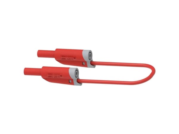 Electro PJP 2710-IEC-CD1-50R Prøveledning Lamelstik 4 mm Lamelstik 4 mm 50 cm Rød 1 stk