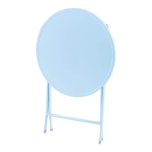 Klappbord Sande 71xØ62 cm himmelblå stål [en.casa]