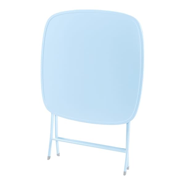 Klappbord Sande 71x70x70 cm himmelblå stål [en.casa]