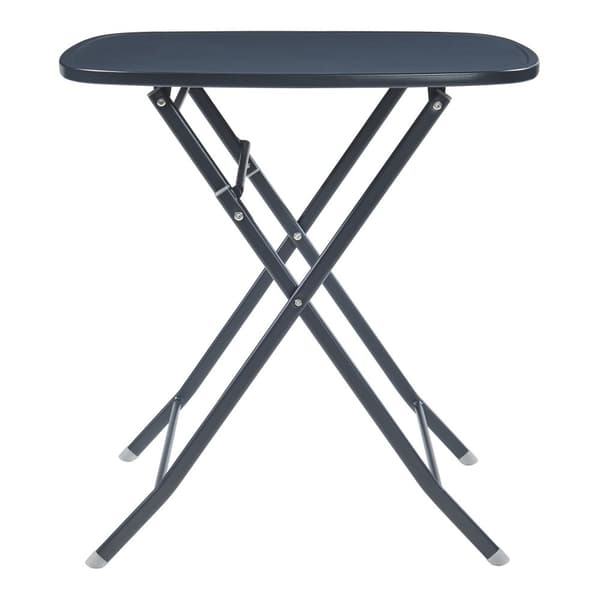 Klappbord Sande 71x70x70 cm svart stål [en.casa]
