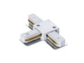 Miniatyrbilde 3 av 5: DPM T-kobling for utenpåliggende skinne, hvit, X-LINE