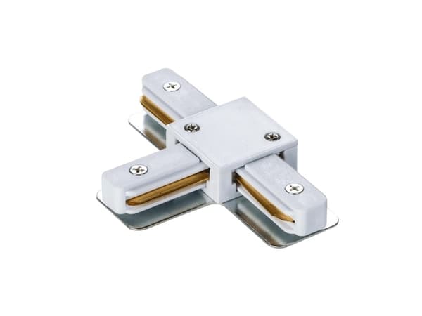 DPM T-kobling for utenpåliggende skinne, hvit, X-LINE