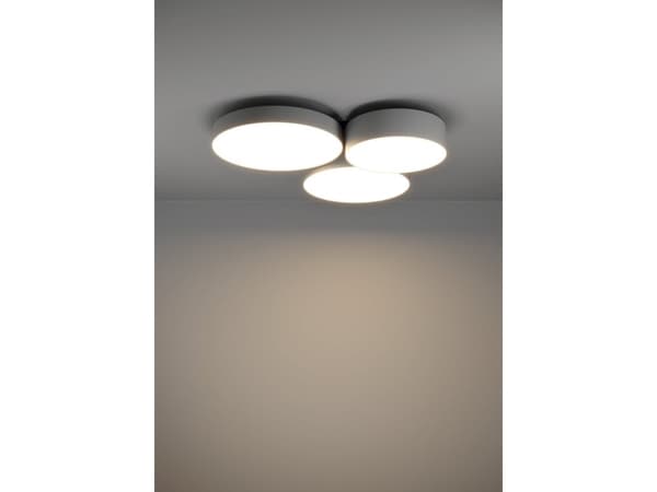 EGLO BARBANO-Z, 3 ampuller, LED, 2550 lm, IP20, Grå, Hvit