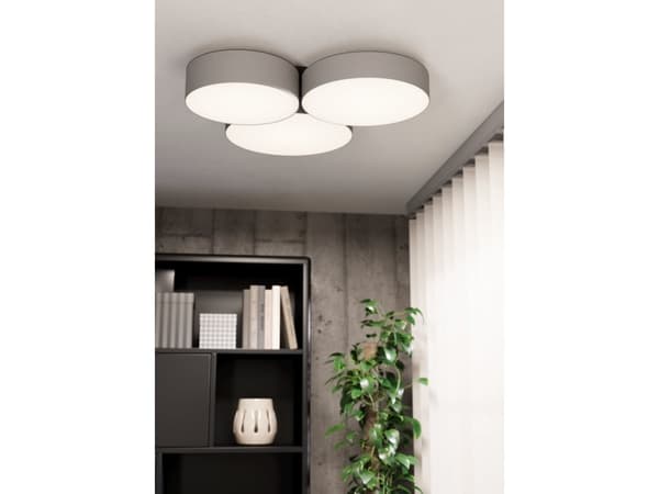 EGLO BARBANO-Z, 3 ampuller, LED, 2550 lm, IP20, Grå, Hvit