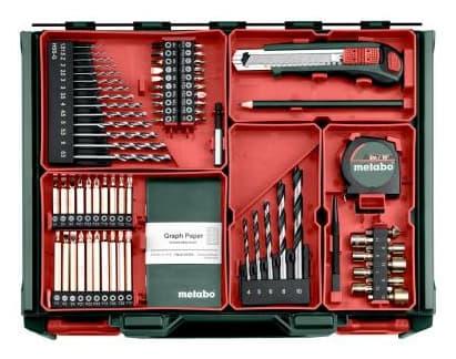 Metabo BS 18, Boremaskin med pistolgrep, Nøkkelløs, 1 cm, 1600 RPM, 2 cm, 1 cm