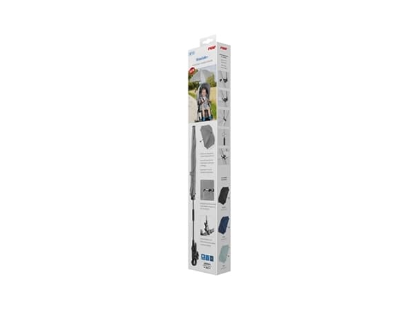 Reer Parasol - universaali UV 50+ aurinkovarjo | Square grey melange