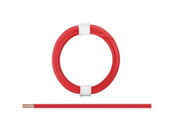 Donau Elektronik 114-00 Wire 2 x 0,08 mm² Röd 5 m
