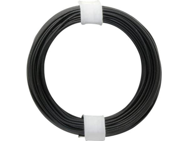 Donau Elektronik 105-1 Tvärkabel 1 x 0,20 mm² Svart 10 m