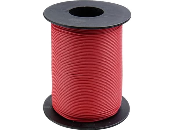 Donau Elektronik 119-10 Johdin 1 x 0,14 mm² punainen 100 m