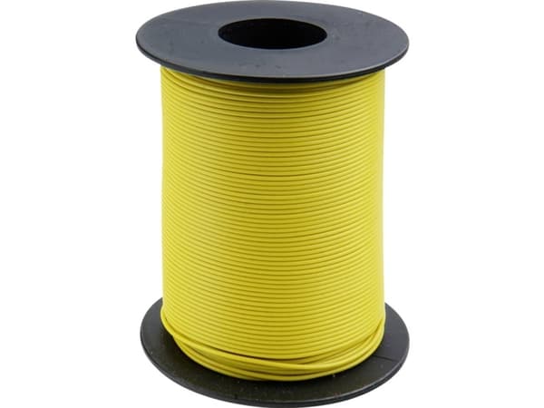 Donau Elektronik 105-3-100 Tvärkabel 1 x 0,20 mm² Gul 100 m