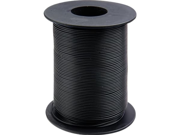 Donau Elektronik 119-11 Wire 1 x 0,14 mm² Svart 100 m