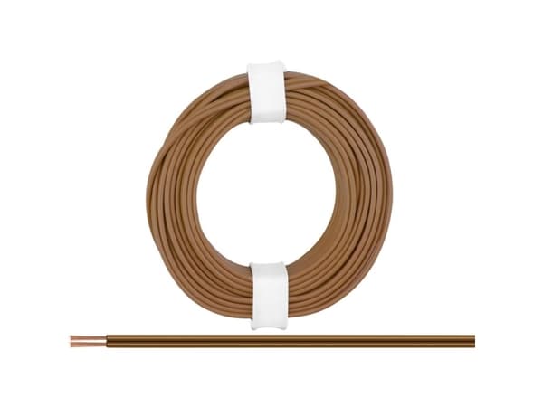 Donau Elektronik 218-88 Wire 2 x 0,14 mm² Brun 5 m